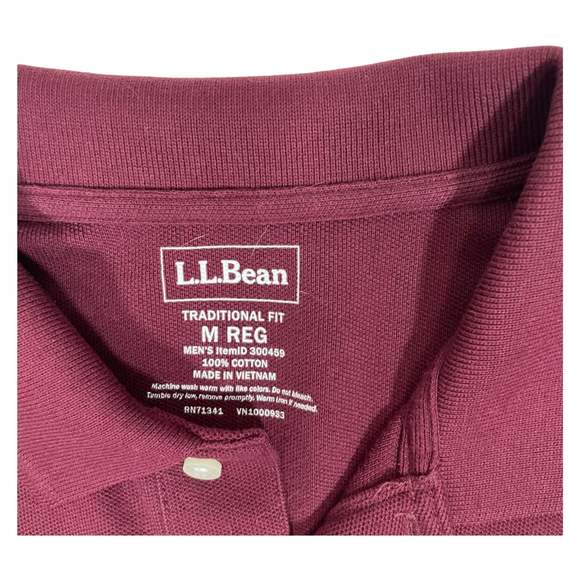 L.L.Bean L/S Traditional Fit Polo Shirt - Picture 5 of 5